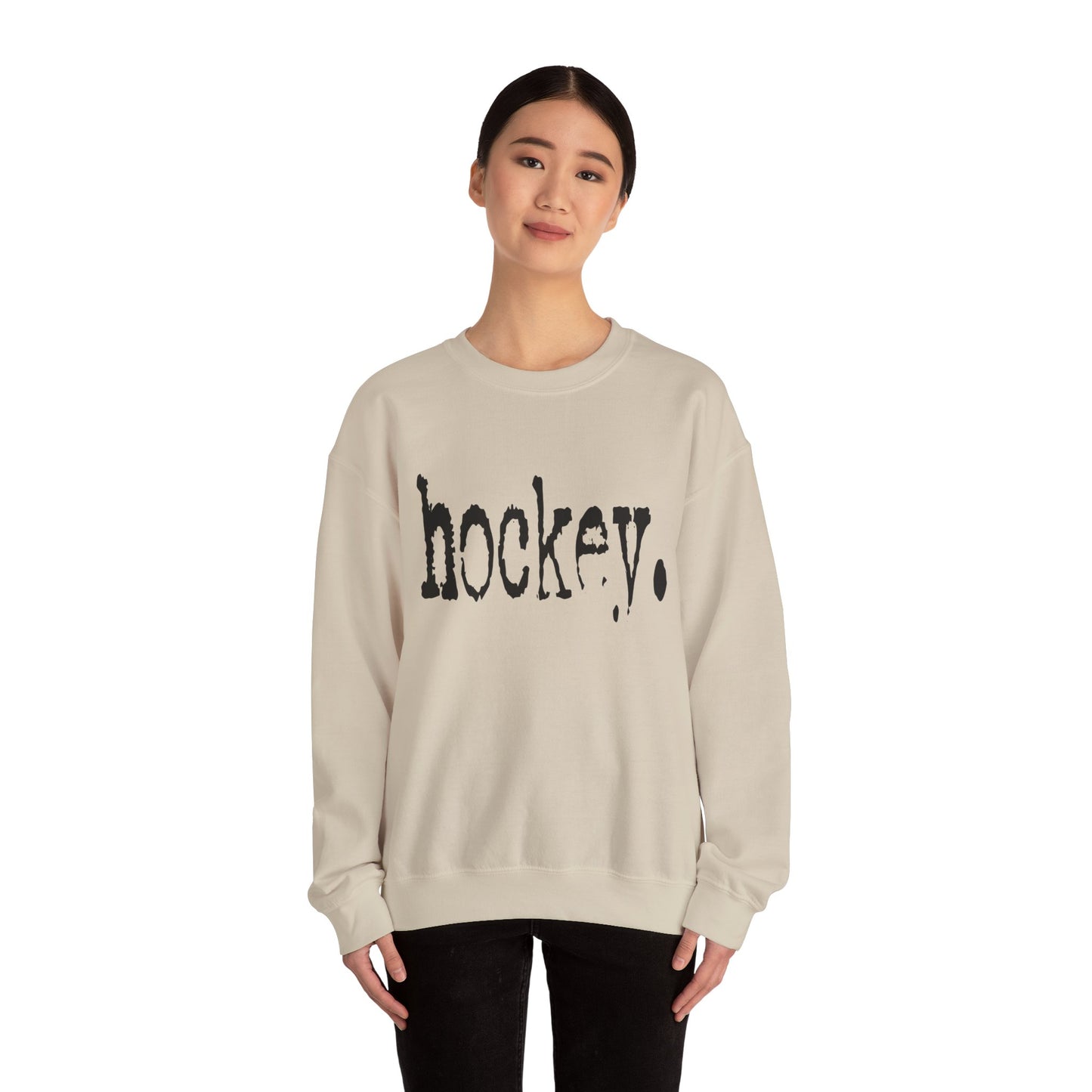Hockey Sweatshirt, Comfortable Crewneck, Unisex Sports Apparel, Gift for Hockey Fans, Winter Wardrobe Essential