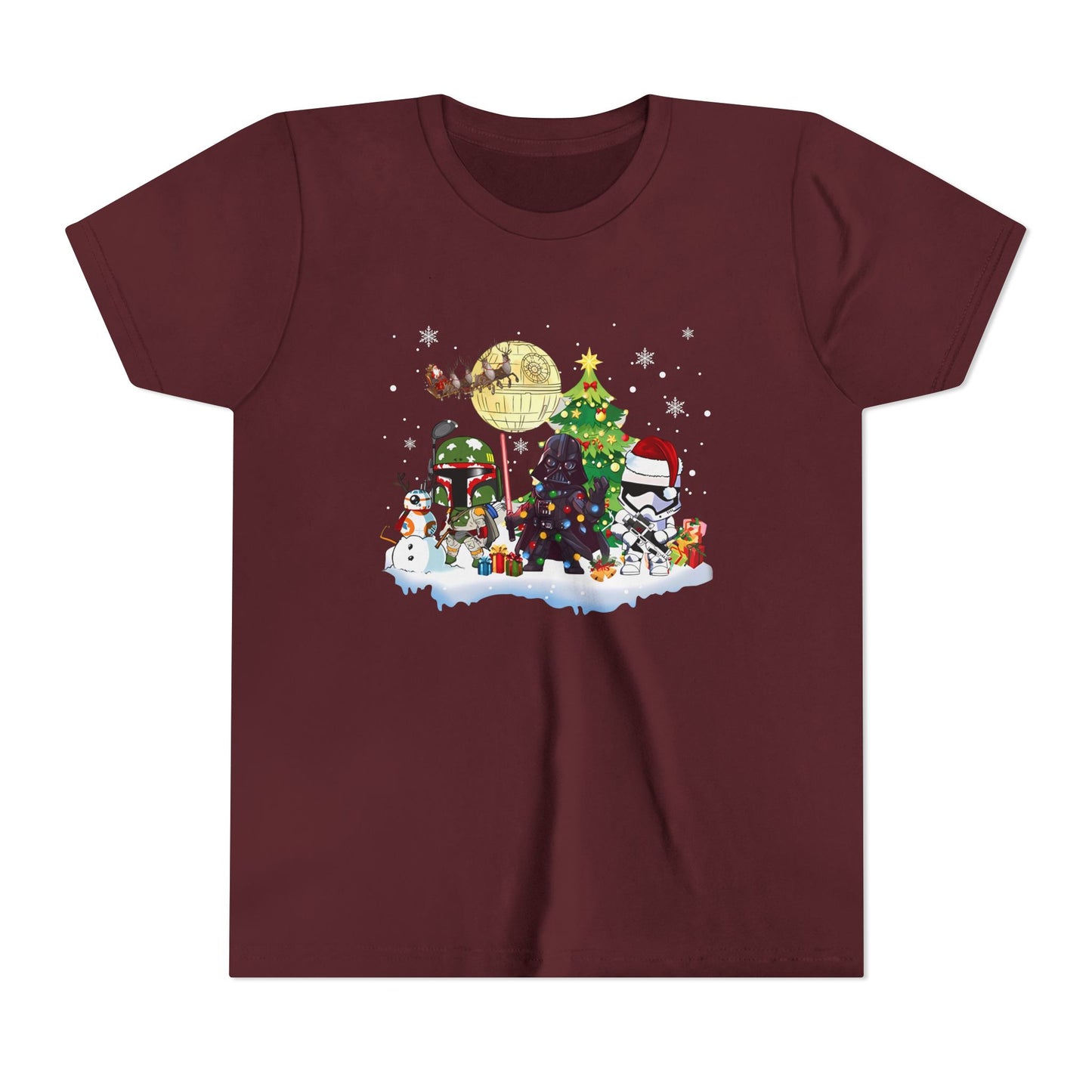 Kids Star Wars Holiday Christmas Tee — Festive Stormtrooper & Holiday Scene
