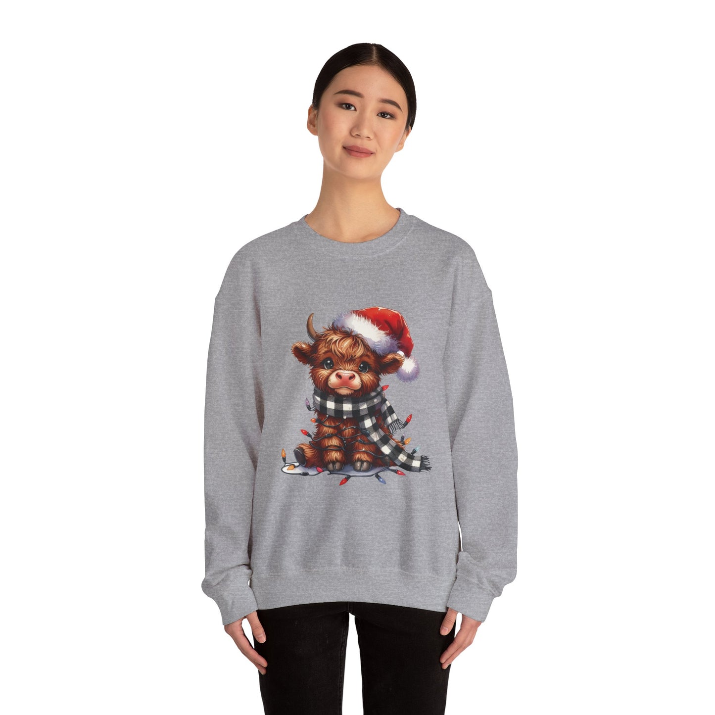 Cute Christmas Cow Sweatshirt
