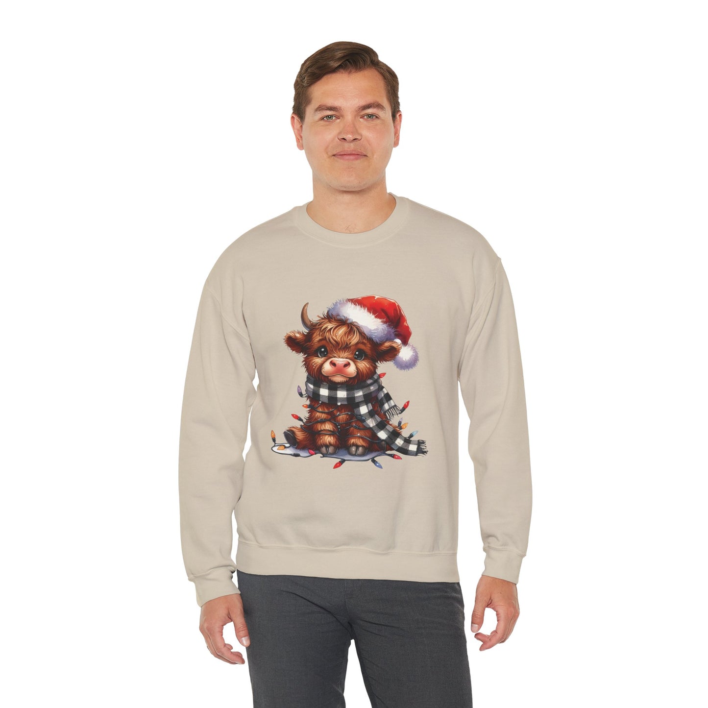 Cute Christmas Cow Sweatshirt