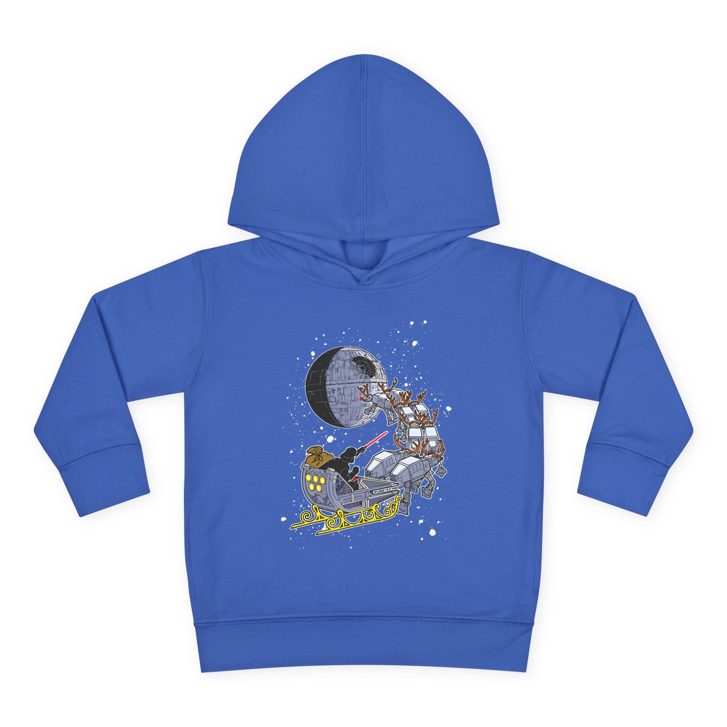 Kids Hoodie — Santa Sleigh Moon Christmas Toddler Pullover