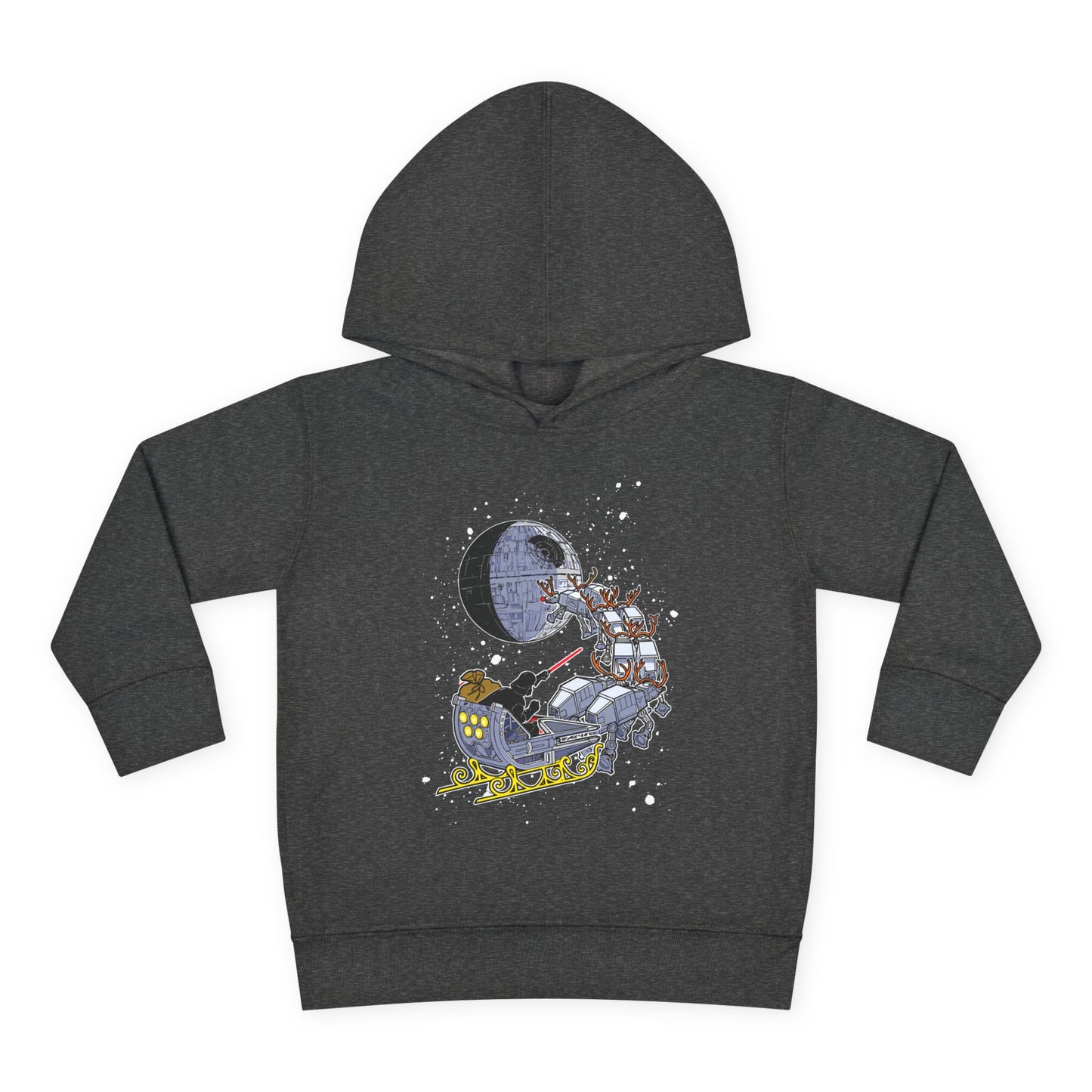 Kids Hoodie — Santa Sleigh Moon Christmas Toddler Pullover