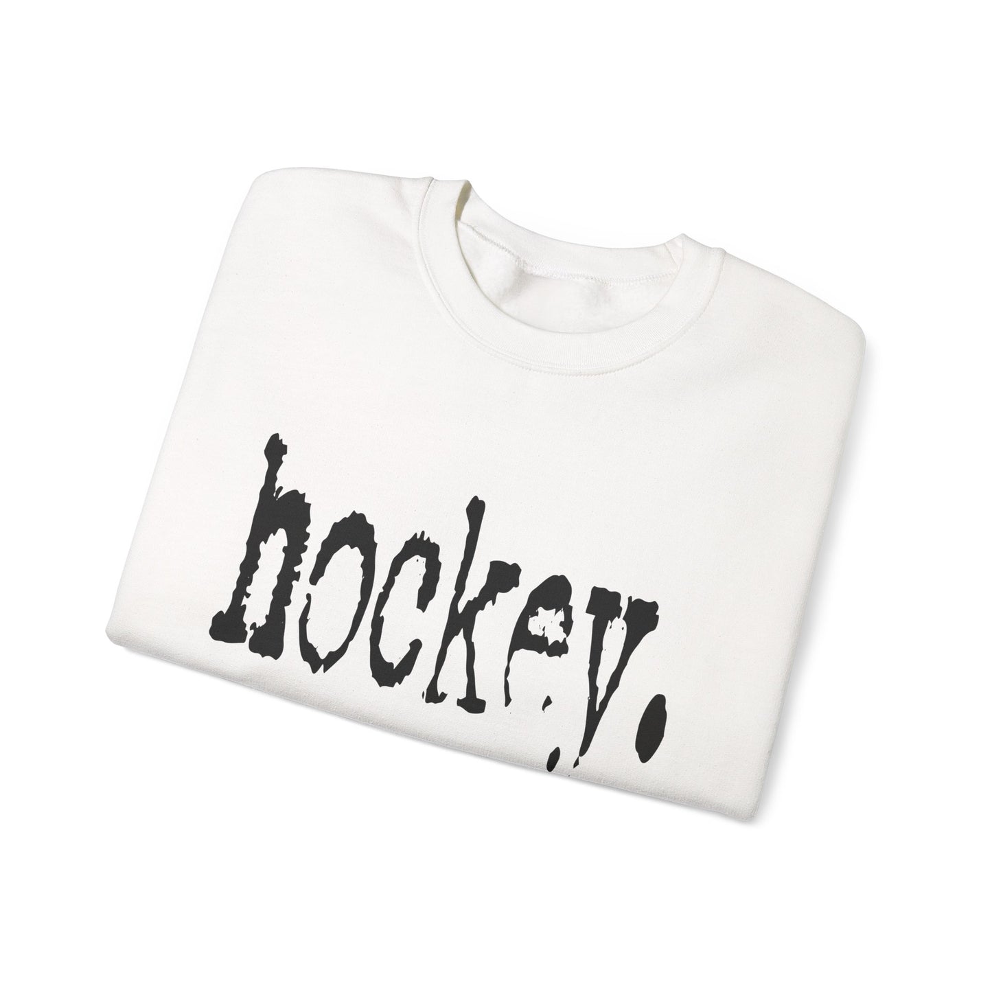Hockey Sweatshirt, Comfortable Crewneck, Unisex Sports Apparel, Gift for Hockey Fans, Winter Wardrobe Essential