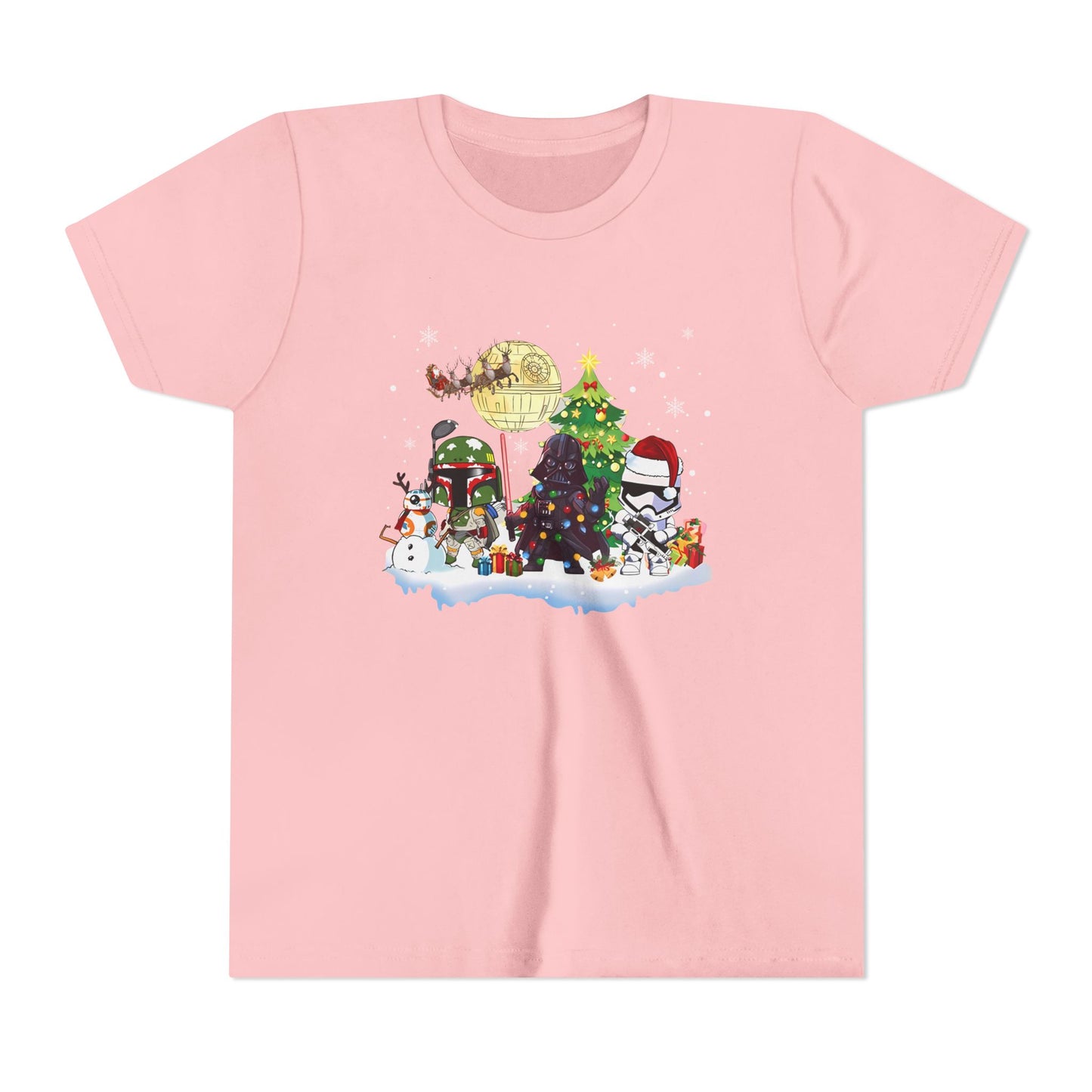 Kids Star Wars Holiday Christmas Tee — Festive Stormtrooper & Holiday Scene