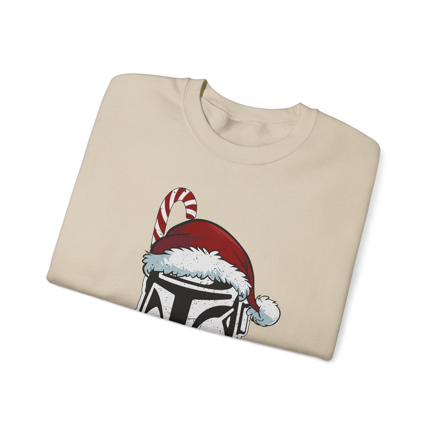 Holiday Helmet Sweatshirt — “The Santalorian: This Is The Way” Christmas Crewneck