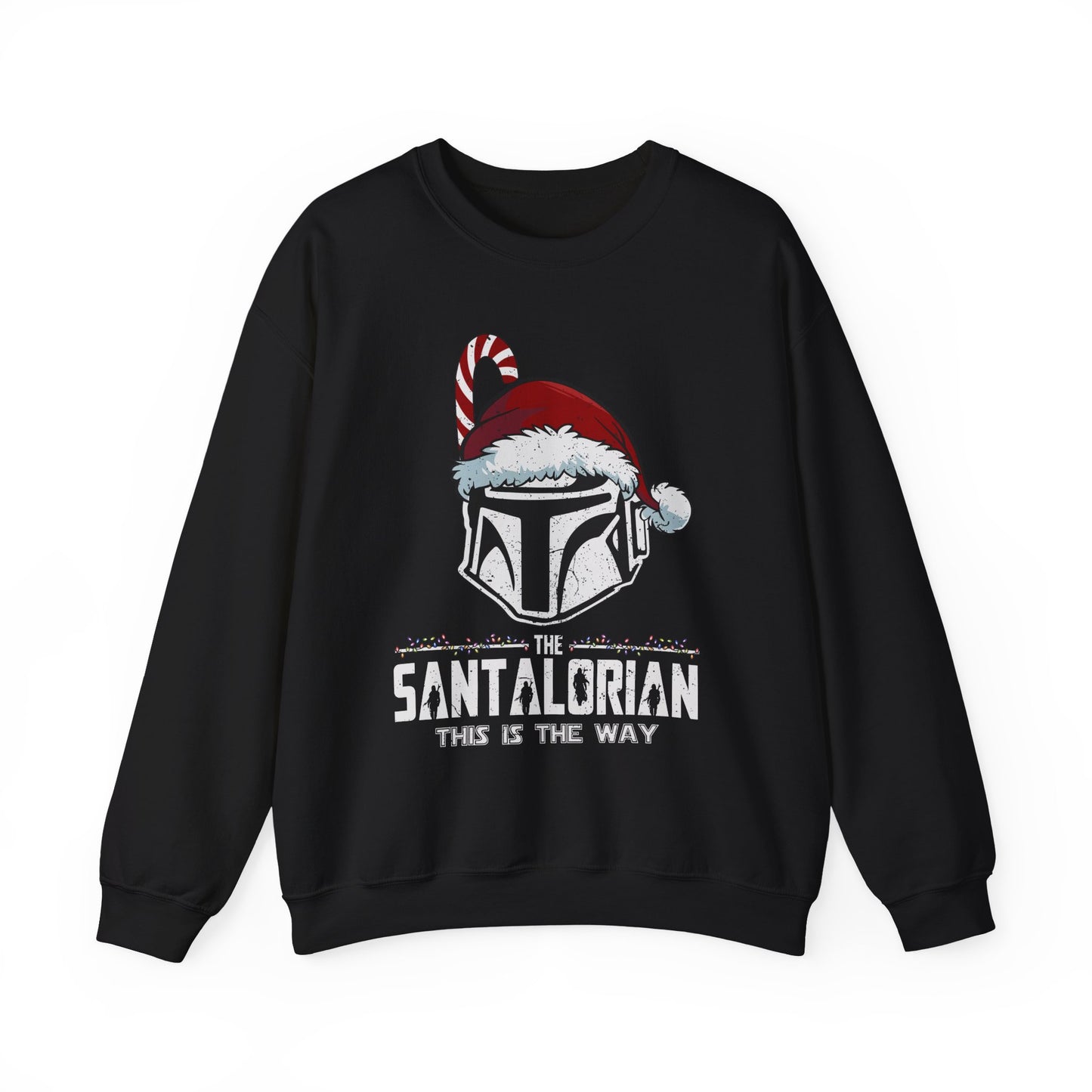 Holiday Helmet Sweatshirt — “The Santalorian: This Is The Way” Christmas Crewneck