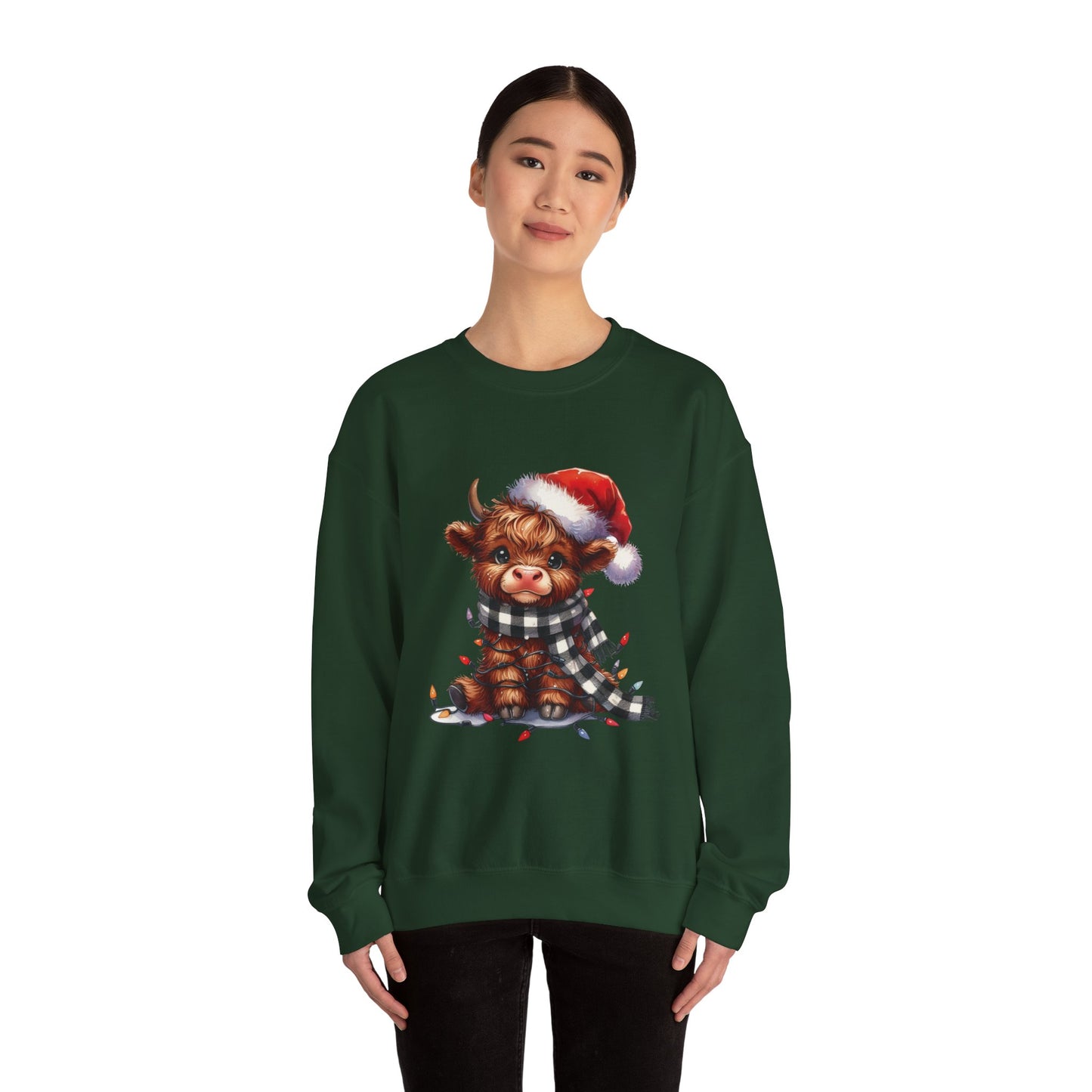 Cute Christmas Cow Sweatshirt