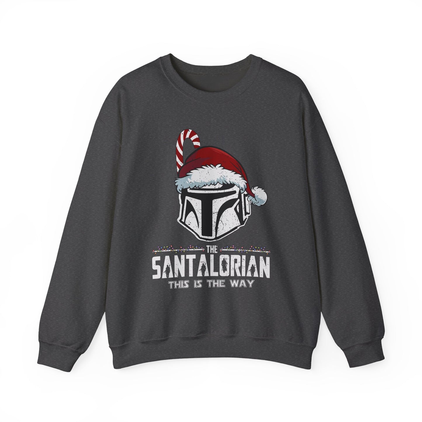 Holiday Helmet Sweatshirt — “The Santalorian: This Is The Way” Christmas Crewneck