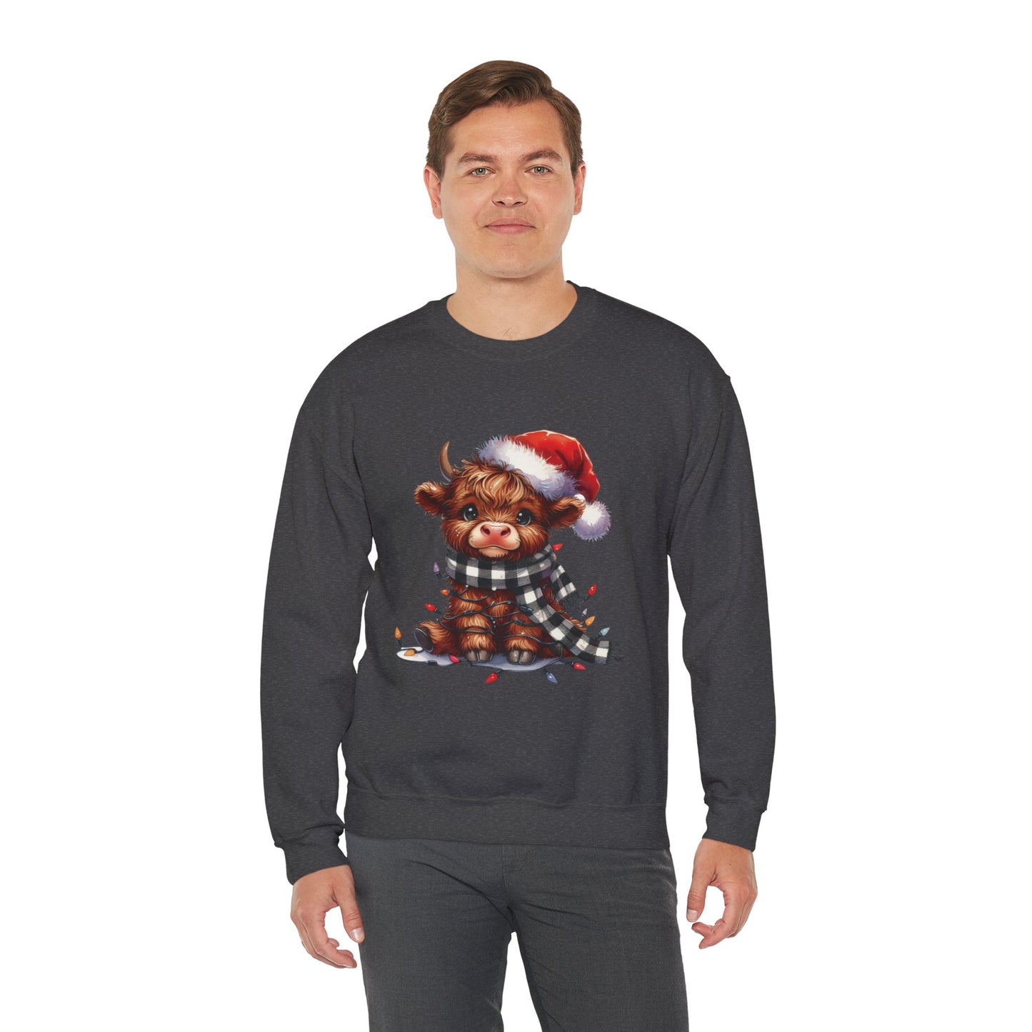 Cute Christmas Cow Sweatshirt