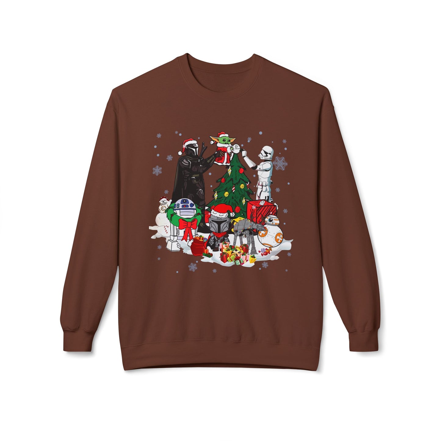 Crewneck Sweatshirt — Star Wars Holiday Characters Christmas Tree Design
