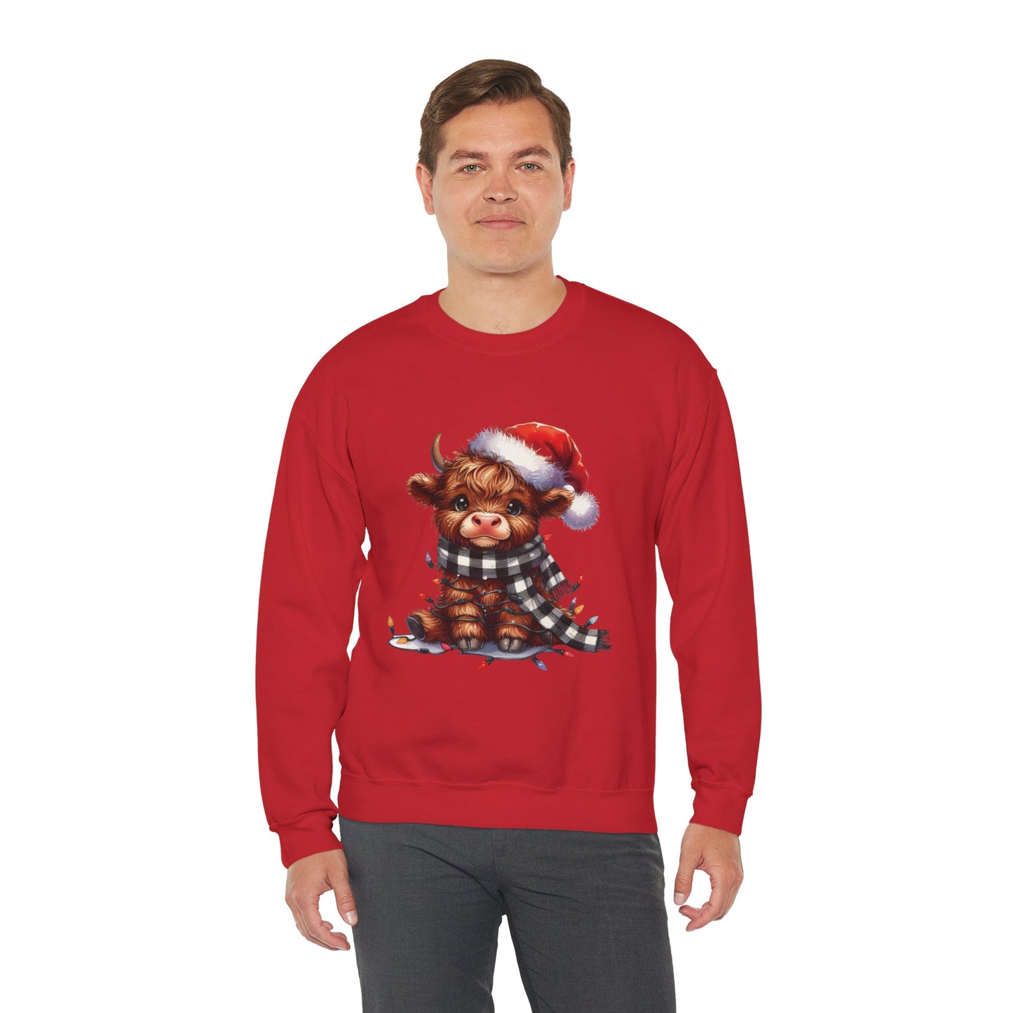 Cute Christmas Cow Sweatshirt