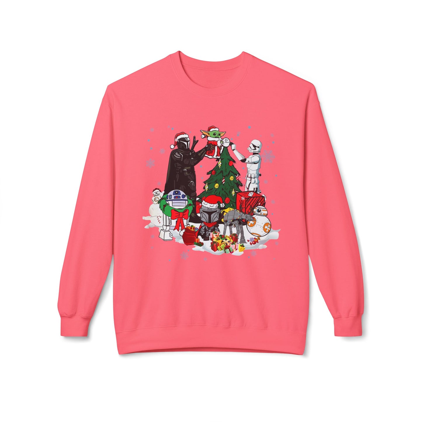 Crewneck Sweatshirt — Star Wars Holiday Characters Christmas Tree Design
