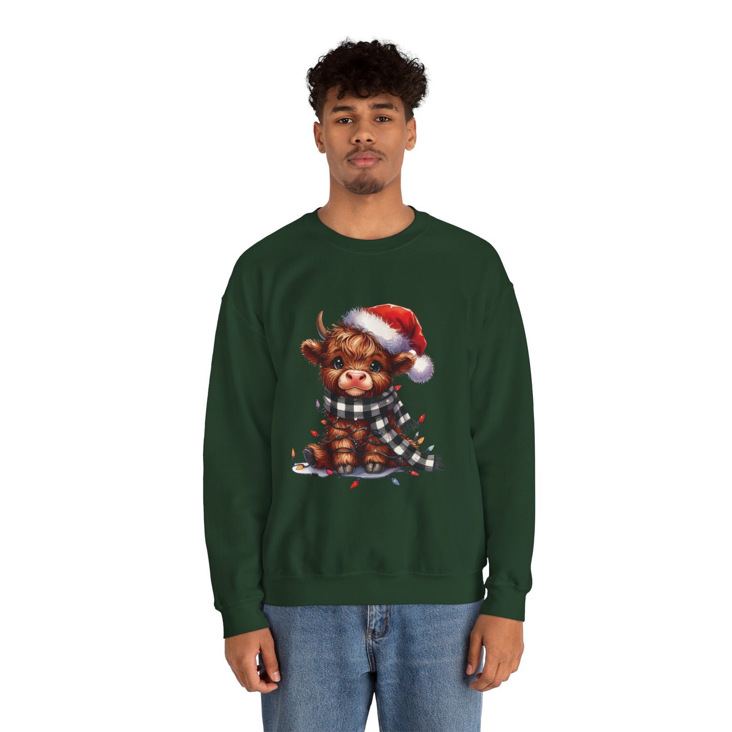 Cute Christmas Cow Sweatshirt
