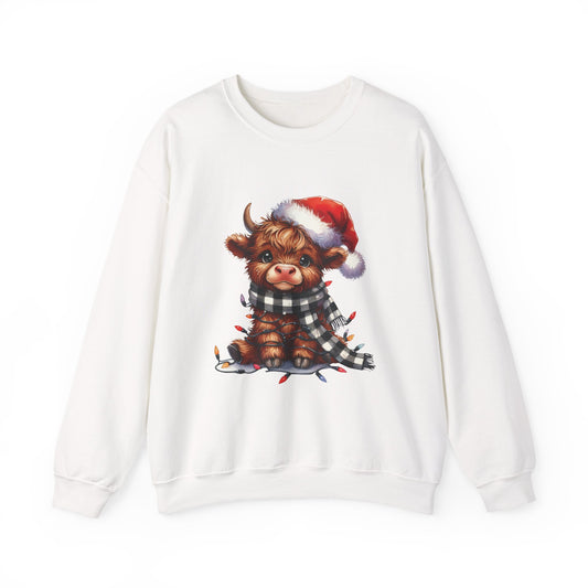 Cute Christmas Cow Sweatshirt