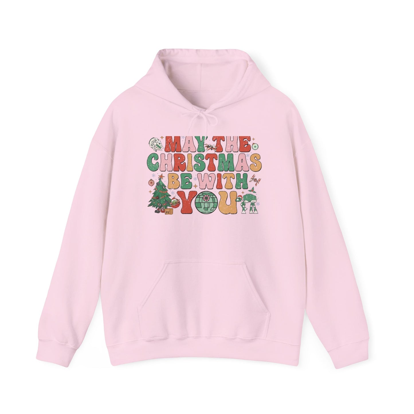 Christmas Hoodie — "May the Christmas Be With You" Holiday Sweatshirt