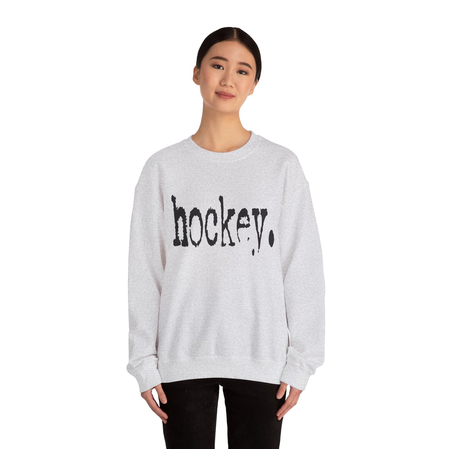 Hockey Sweatshirt, Comfortable Crewneck, Unisex Sports Apparel, Gift for Hockey Fans, Winter Wardrobe Essential