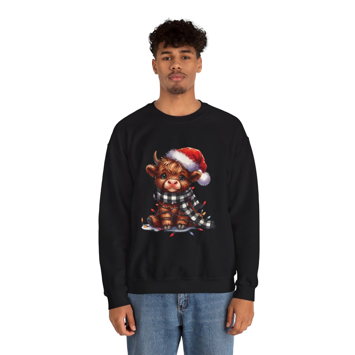Cute Christmas Cow Sweatshirt