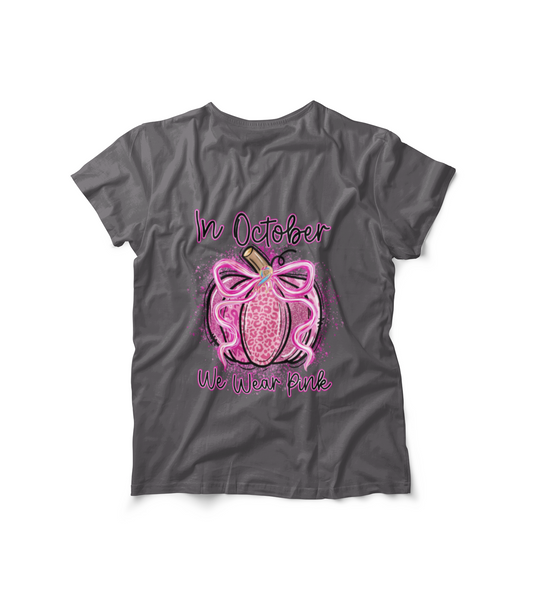 Pink Ribbon Awareness Tee - October Support Shirt, Breast Cancer Awareness Apparel, Gift for Her, Casual Wear, Comfort Tee