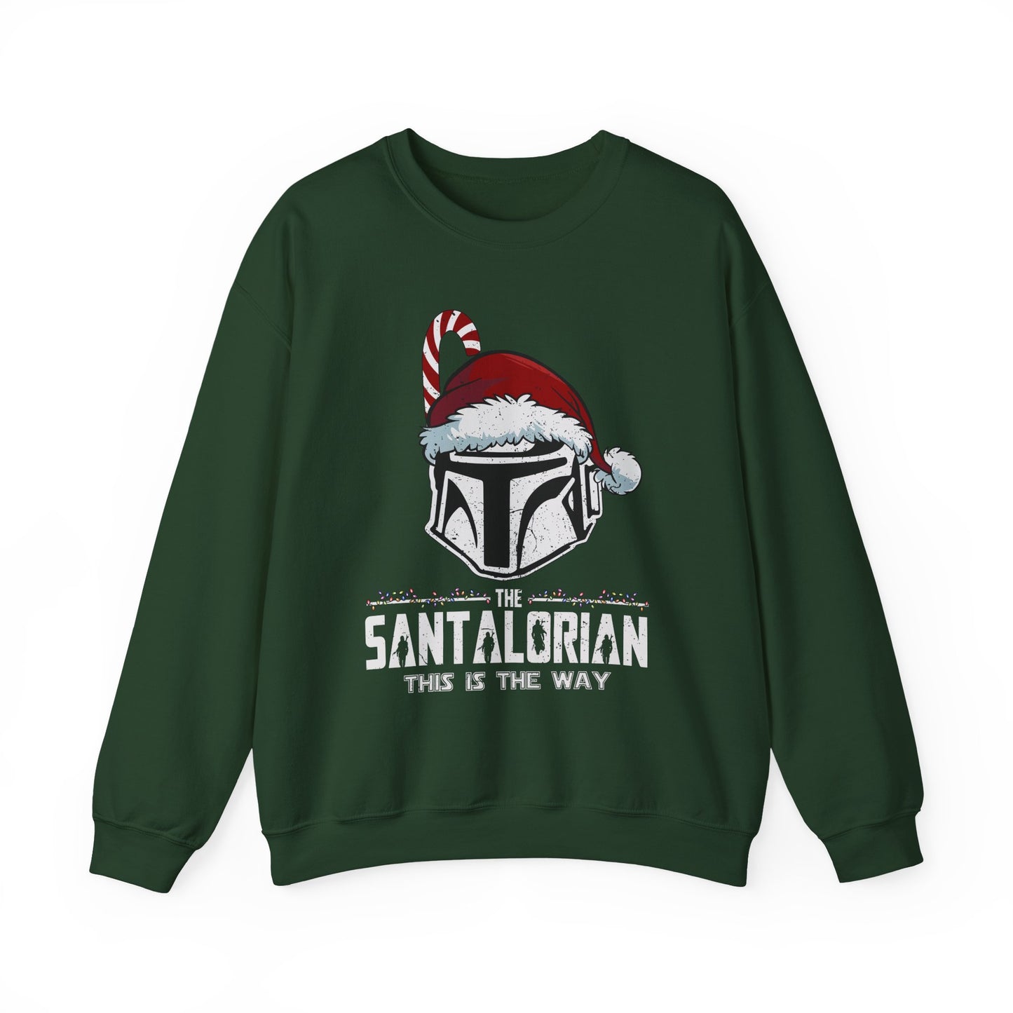 Holiday Helmet Sweatshirt — “The Santalorian: This Is The Way” Christmas Crewneck