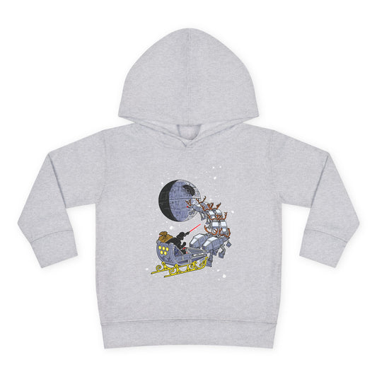 Kids Hoodie — Santa Sleigh Moon Christmas Toddler Pullover