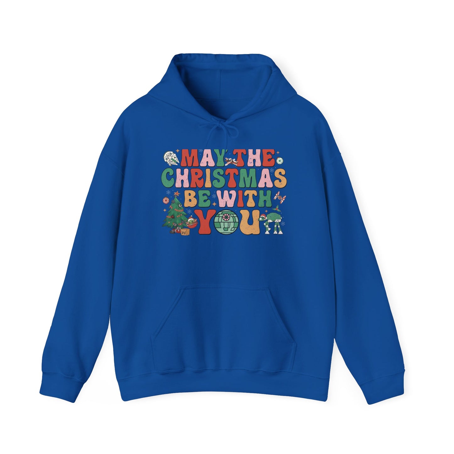 Christmas Hoodie — "May the Christmas Be With You" Holiday Sweatshirt