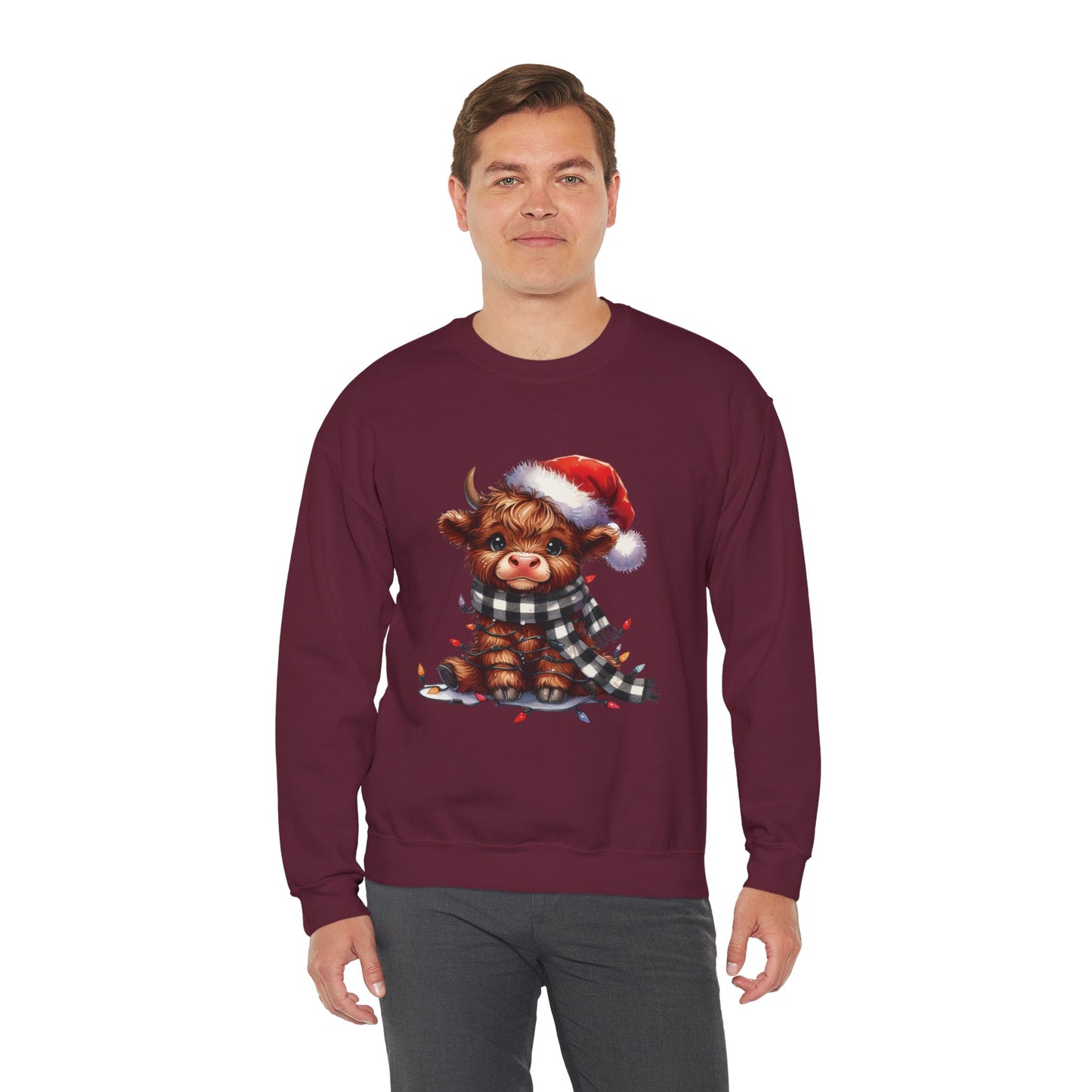 Cute Christmas Cow Sweatshirt