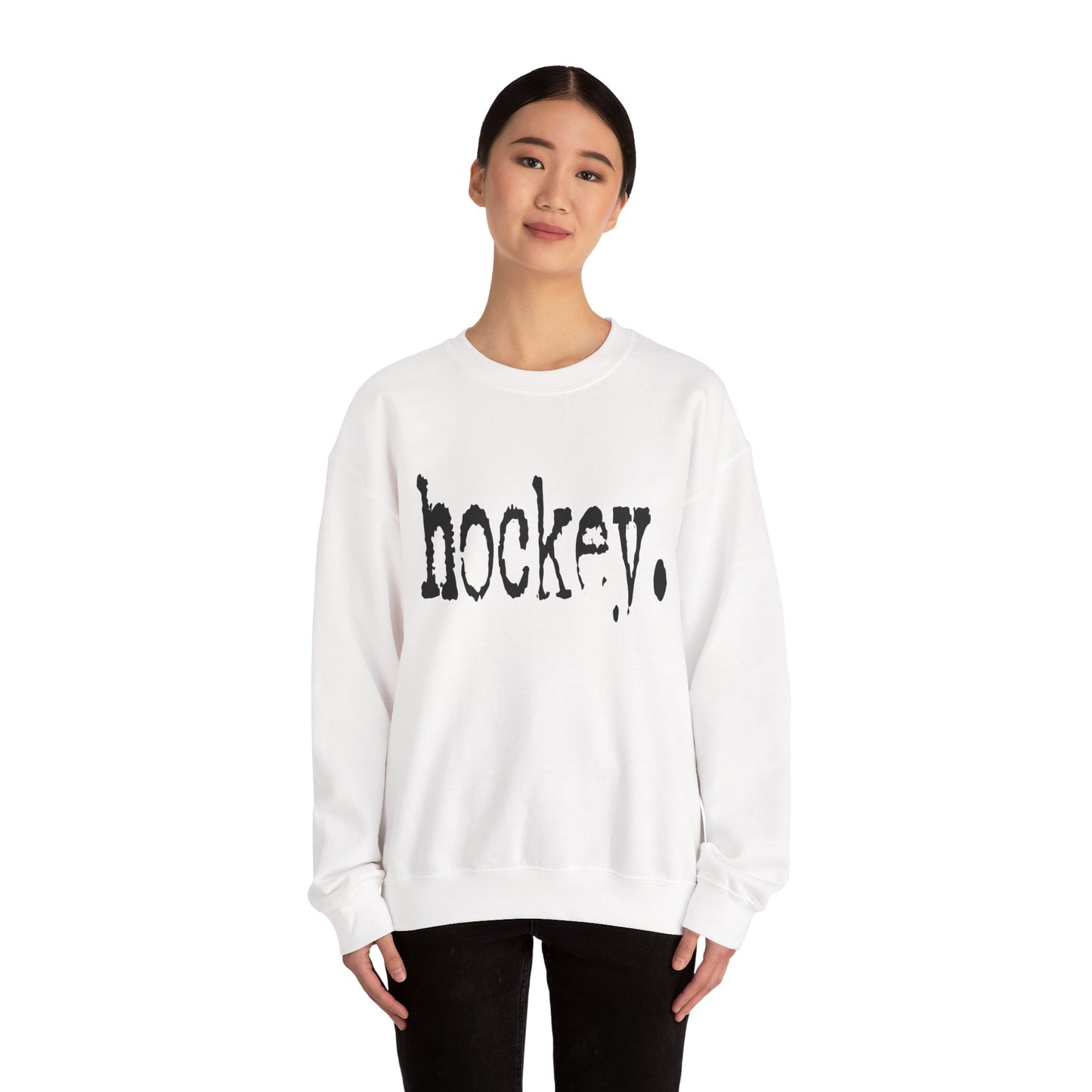 Hockey Sweatshirt, Comfortable Crewneck, Unisex Sports Apparel, Gift for Hockey Fans, Winter Wardrobe Essential