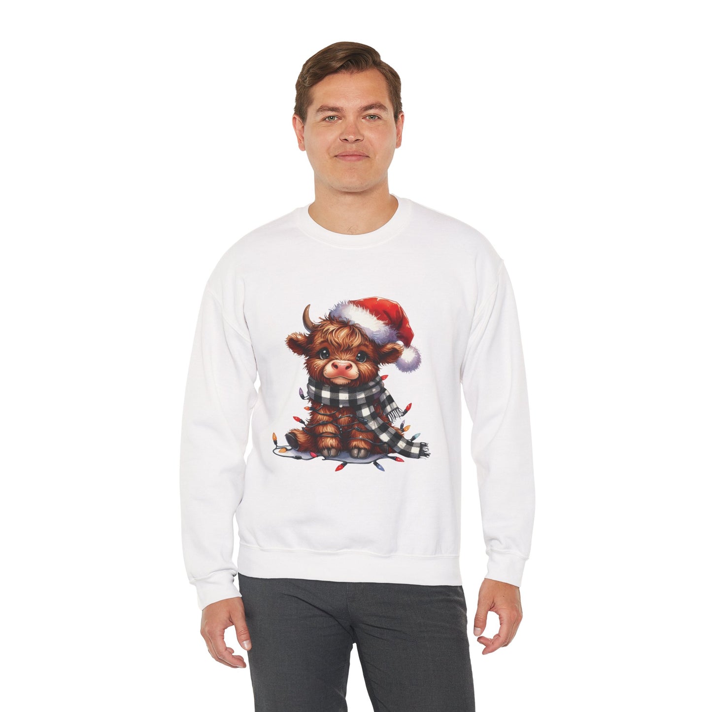 Cute Christmas Cow Sweatshirt