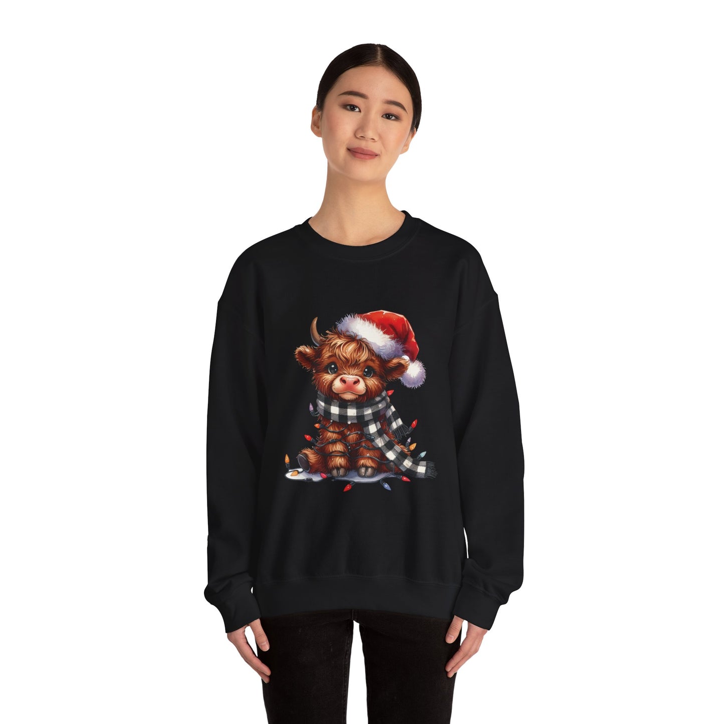 Cute Christmas Cow Sweatshirt