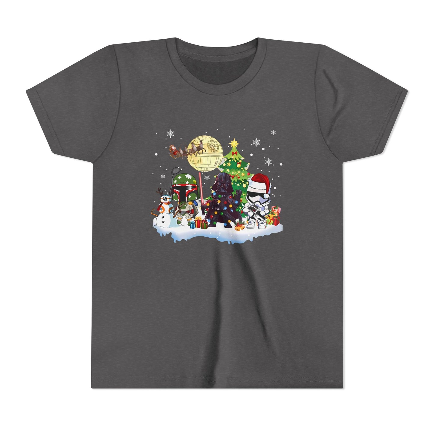 Kids Star Wars Holiday Christmas Tee — Festive Stormtrooper & Holiday Scene