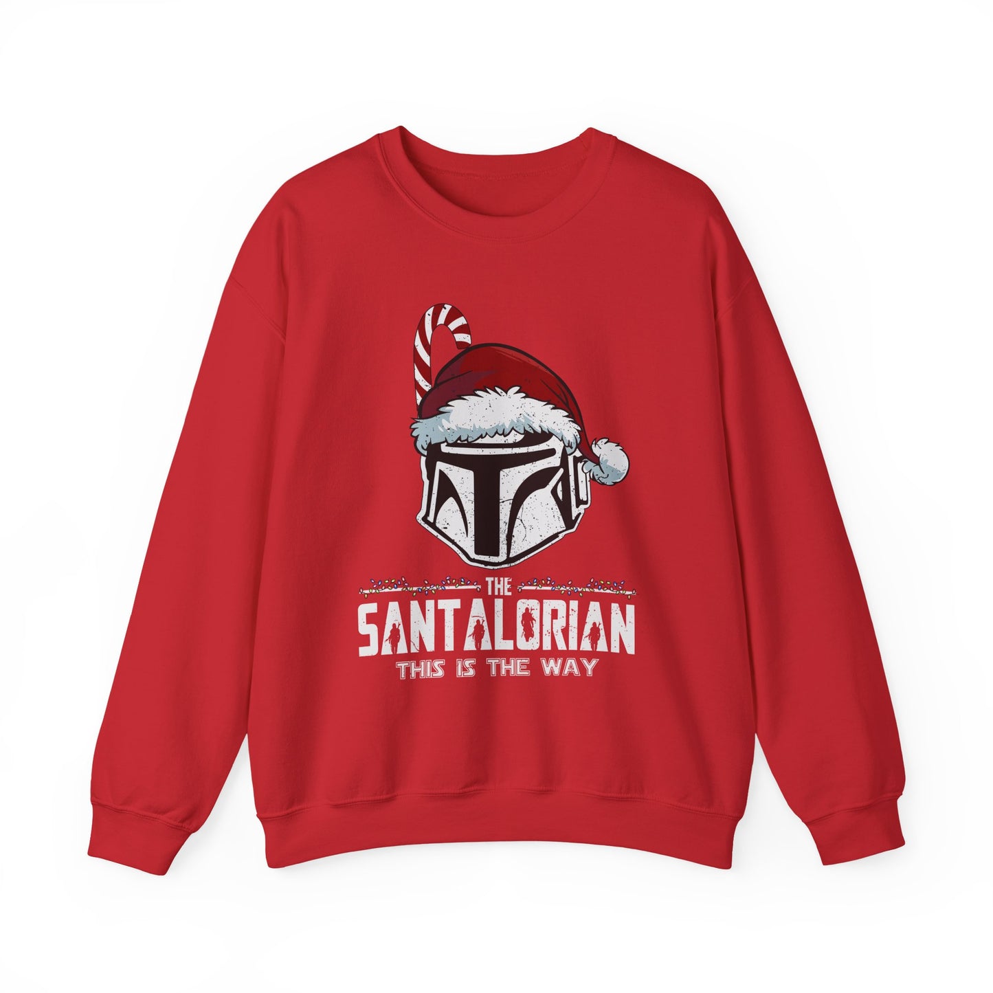 Holiday Helmet Sweatshirt — “The Santalorian: This Is The Way” Christmas Crewneck
