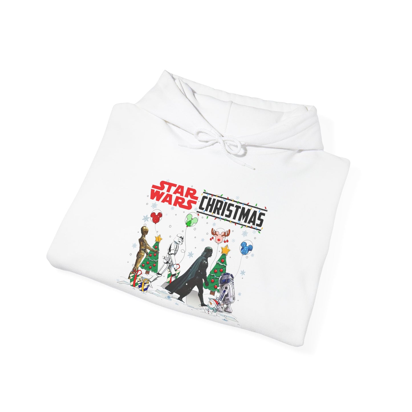 Star Wars Holiday Hoodie — Festive Wampa & Ewok Winter Sweatshirt