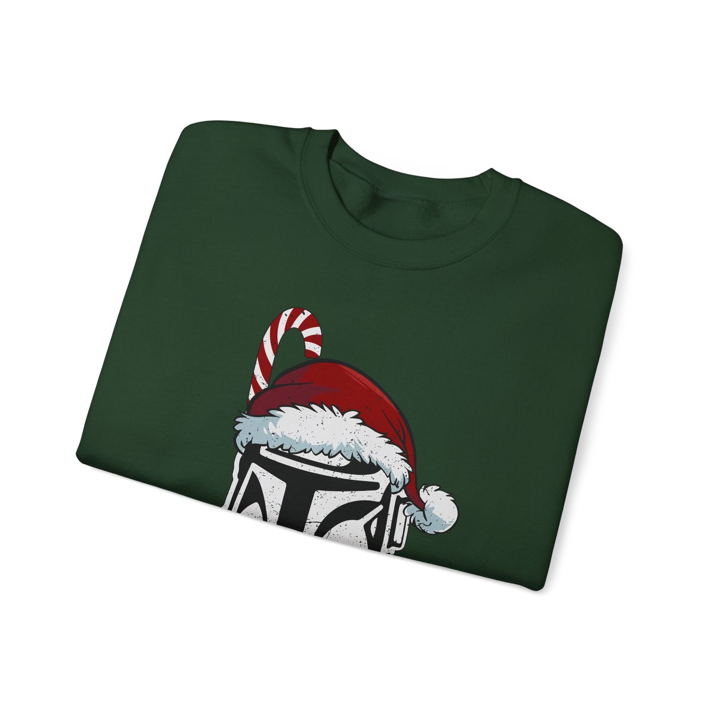 Holiday Helmet Sweatshirt — “The Santalorian: This Is The Way” Christmas Crewneck