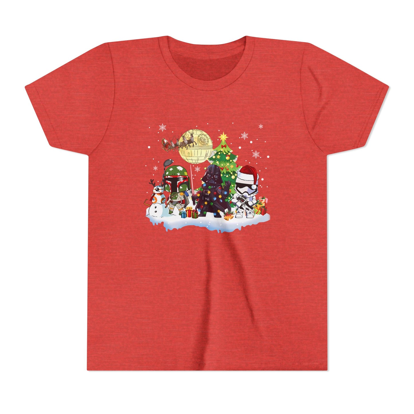 Kids Star Wars Holiday Christmas Tee — Festive Stormtrooper & Holiday Scene