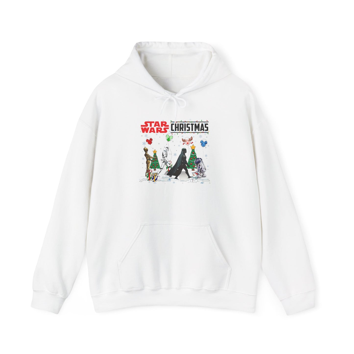 Star Wars Holiday Hoodie — Festive Wampa & Ewok Winter Sweatshirt