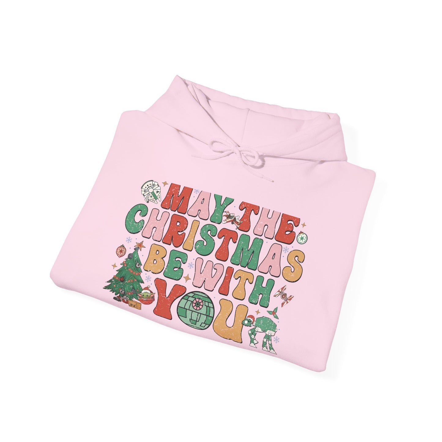 Christmas Hoodie — "May the Christmas Be With You" Holiday Sweatshirt
