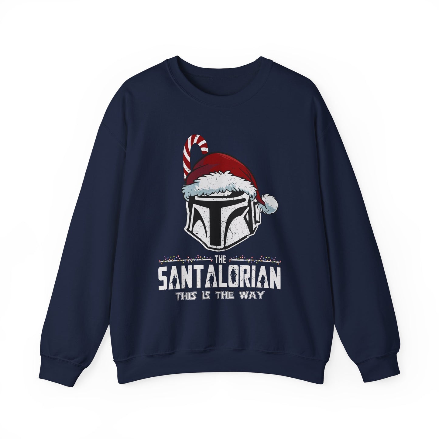 Holiday Helmet Sweatshirt — “The Santalorian: This Is The Way” Christmas Crewneck